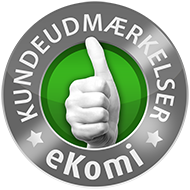 Udmærket med eKomi-standardmærket!